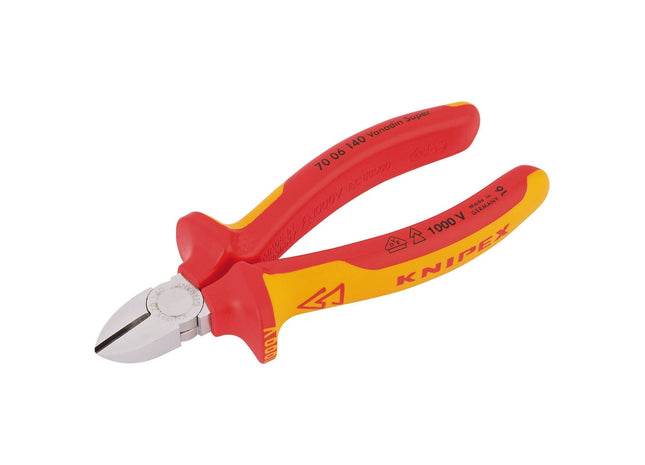 Draper Knipex 70 06 140 SBE Fully Insulated Diagonal Side Cutter, 140mm 81254 Draper - Town Tools 