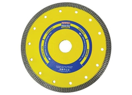 Faithfull Porcelain Diamond Blade 180 x 25.4mm Faithfull - RockBottom Northampton