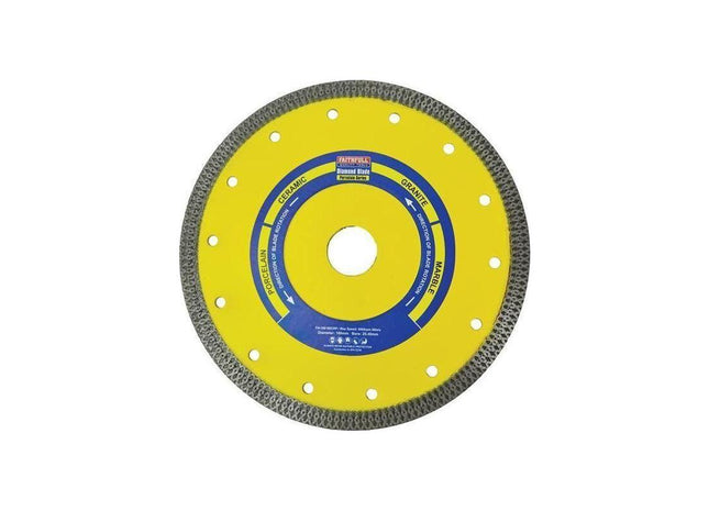 Faithfull Porcelain Diamond Blade 180 x 25.4mm Faithfull - RockBottom Northampton