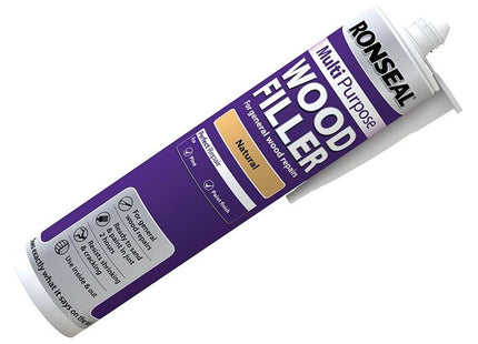 Ronseal Multipurpose Wood Filler Cartridge Natural 310ml Ronseal - RockBottom Nothampton