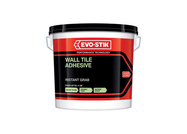 Evo-Stik Instant Grab Wall Tile Adhesive 10 litre EVO-STIK - RockBottom Northamptin