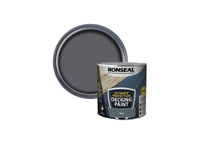 Ronseal Ultimate Protection Decking Paint Slate 2.5 litre Ronseal - RockBottom Nothampton