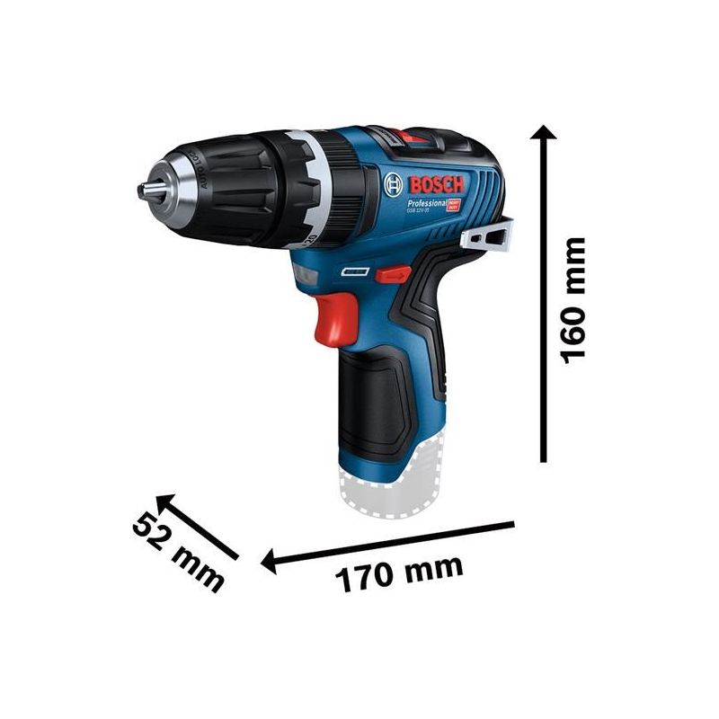 Bosch GSB 12V-35 Professional Combi Drill 12V Bare Unit Bosch - RockBottom Northampton