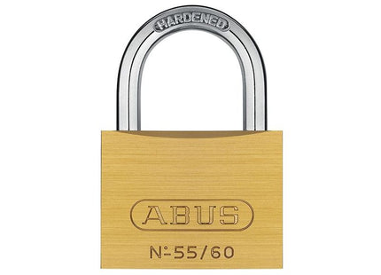 Abus Mechanical 55/60mm Brass Padlock Carded ABUS Mechanical - RockBottom Northampton 