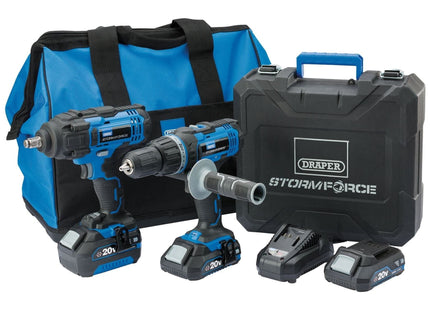 Draper Storm Force 20V Cordless Workshop Kit (7 Piece) 40451 Draper - Town Tools 