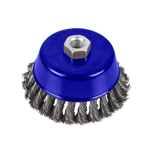 Bluespot Tools Twist Knot Cup Brush 100mm M14 X 2 BlueSpot Tools - RockBottom Northampton