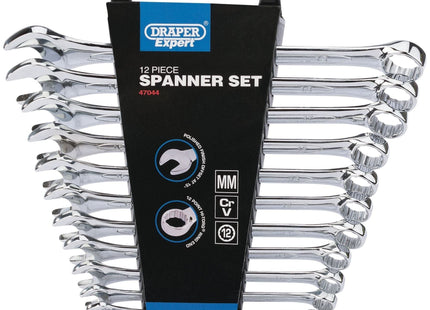 Draper Expert HI-TORQ Metric Combination Spanner Set, 8 - 19mm (12 Piece) Draper - Town Tools 