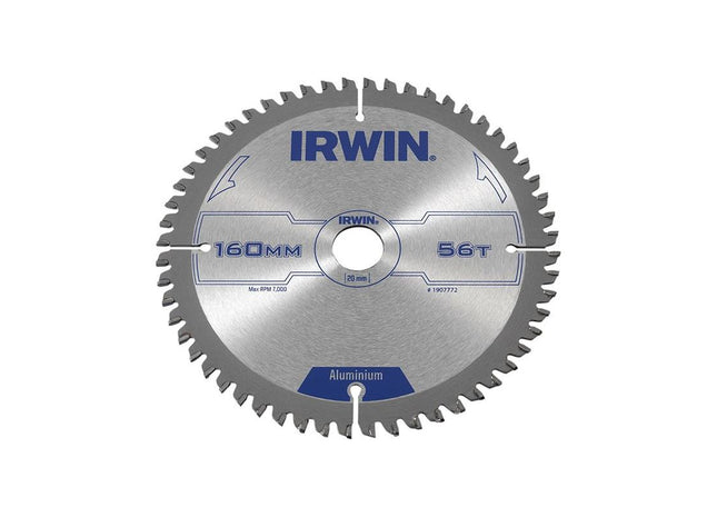 Irwin® Professional Aluminium Circular Saw Blade 160 x 20mm x 56T TCG IRWIN® - RockBottom Northampton