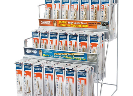 Draper Assorted Metric HSS Titanium Drill Bit Merchandiser (154 Piece) 64039 Draper - Town Tools 
