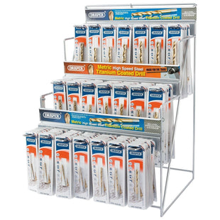 Draper Assorted Metric HSS Titanium Drill Bit Merchandiser (154 Piece) 64039 Draper - Town Tools 