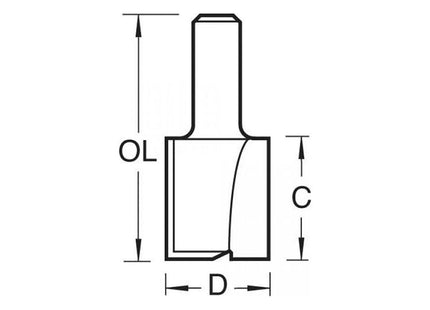 Trend 4/6 x 1/4 TCT Two Flute Cutter 20.0 x 25mm Trend - RockBottom Northampton