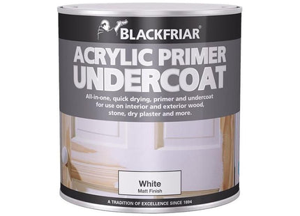 Blackfriar Quick Drying Acrylic Primer Undercoat Grey 1 litre Blackfriar - RockBottom Northampton