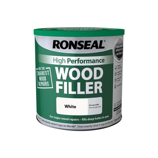 Ronseal High-Performance Wood Filler White 3.7kg Ronseal - RockBottom Nothampton