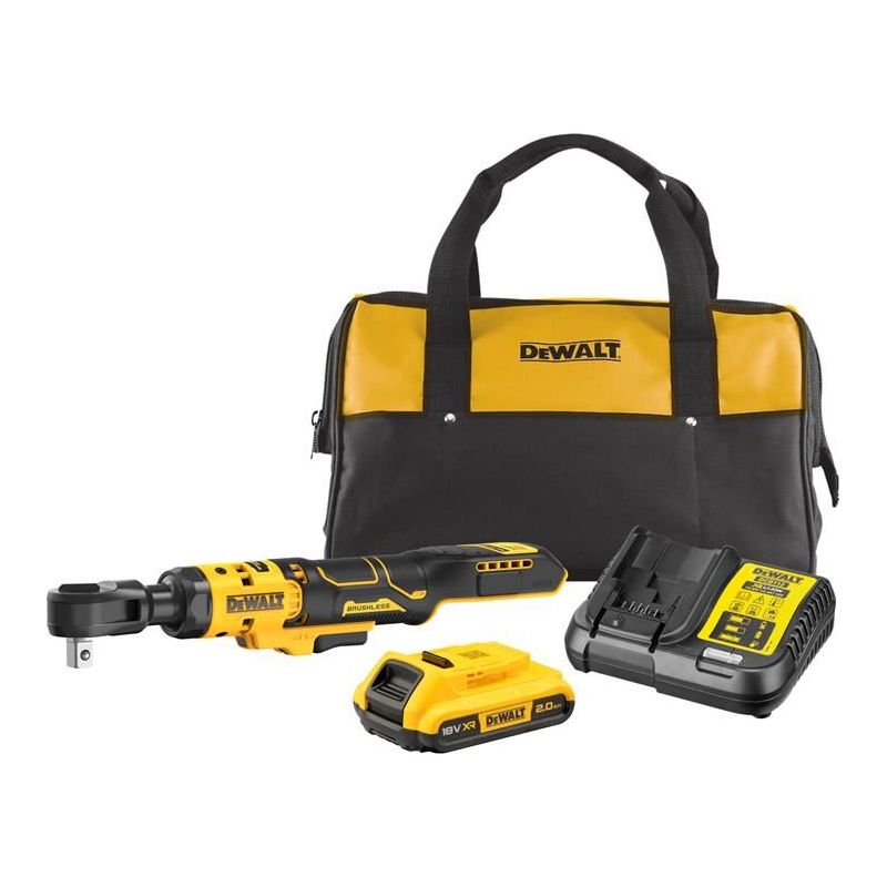 Dewalt Power Tools DCF512D1 XR 1/2in Open Head Ratchet 18V 1 x 2.0Ah Li-ion DeWALT Power Tools - RockBottom Northampton