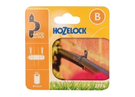 Hozelock 2771 Wall Clip 13mm (Pack 12) Hozelock - RockBottom Northampton