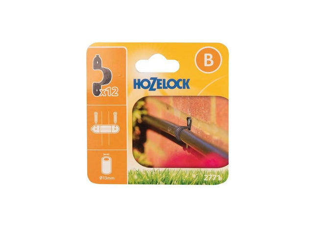 Hozelock 2771 Wall Clip 13mm (Pack 12) Hozelock - RockBottom Northampton