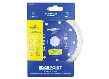 Edgepoint CT115 Tile Cutting Diamond Blade 115mm EdgePoint - RockBottom Northamptin