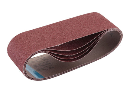 Draper Cloth Sanding Belt, 75 x 533mm, 80 Grit (Pack of 5) 09239 Draper - Town Tools 