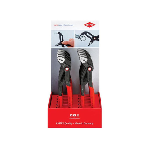 Knipex 00 18 01 V25 Cobra® Quickset Waterpump Pliers Counter Display (10 x KPX8721250) Knipex - RockBottom Northampton