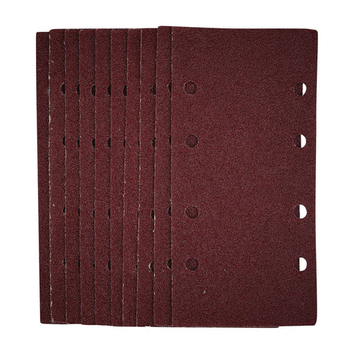 Draper 1/3 Sanding Sheets with Hook and Loop, 93 x 190mm, 40 Grit (Pack of 10) Draper - Town Tools 