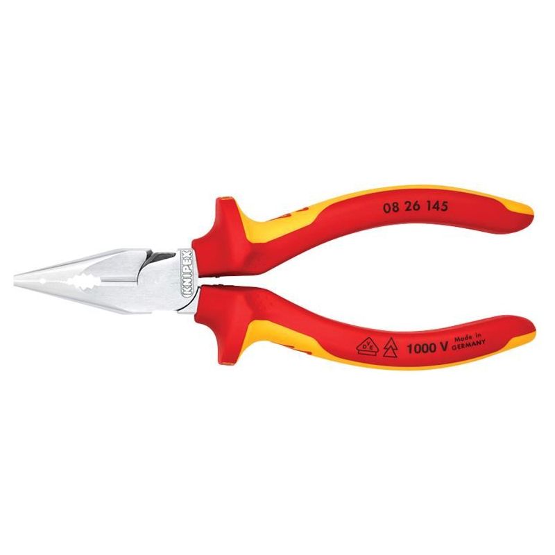 Knipex VDE High Leverage Needle Nose Pliers 145mm Knipex - RockBottom Northampton