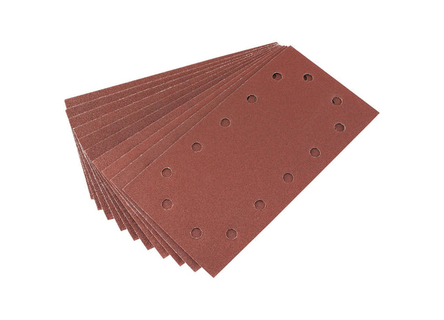 Draper Assorted Aluminium Oxide Sanding Sheets, 115 x 227mm (Pack of 10) 92296 Draper - Town Tools 