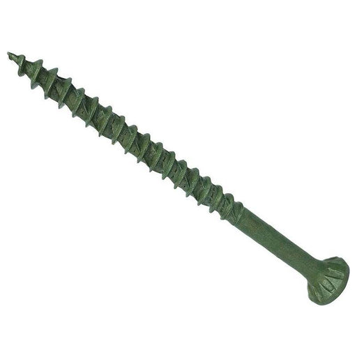 Forgefix ForgeFast TORX® Compatible Decking Screws CSK Green 4.5x75 T25 Tub 400 ForgeFix - RockBottom Northampton