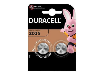 Duracell CR2025 Coin Lithium Battery (Pack 2) Duracell - RockBottom Northampton