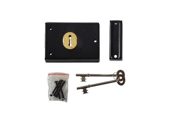 Yale Locks P402 Rim Lock Grey Finish 102 x 76mm Visi Yale Locks - RockBottom Northampton