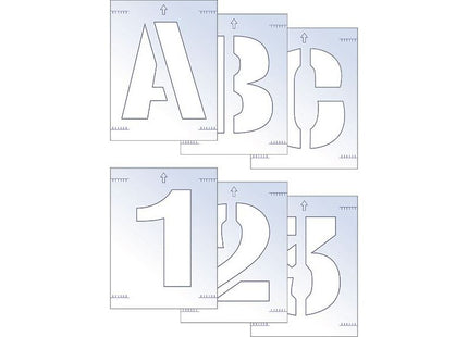 Scan Letter & Number Stencil Kit 50mm Scan - RockBottom Nothampton