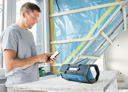 Bosch GPB 18V-2 C Professional Bluetooth Radio 240V & Li-ion Bare Unit Bosch - RockBottom Northampton