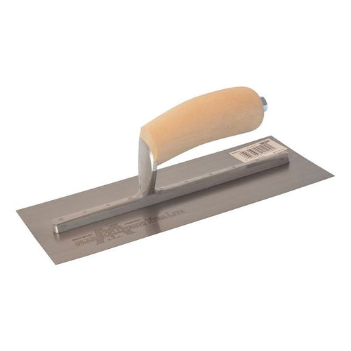 Marshalltown MXS1 Plasterer's Finishing Trowel Wooden Handle 11 x 4.1/2in Marshalltown - RockBottom Northampton
