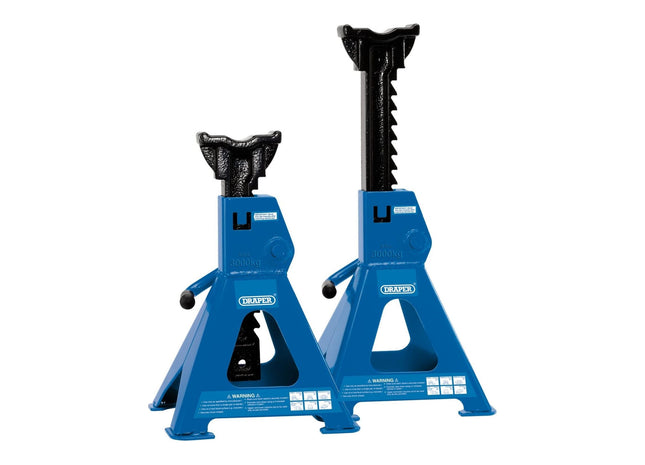Draper Ratcheting Axle Stands, 3 Tonne (Pair) 30881 Draper - Town Tools 