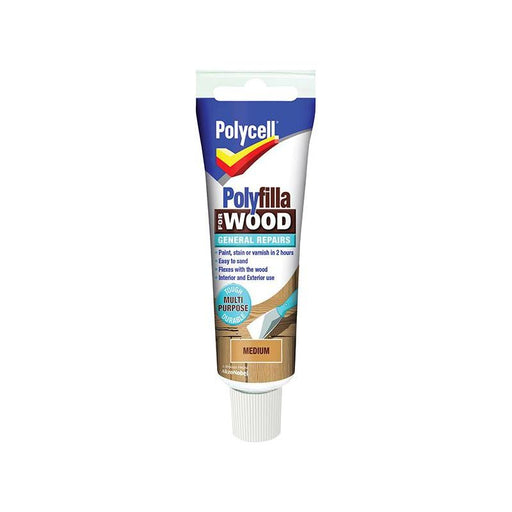 Polycell Polyfilla For Wood General Repairs Tube Medium 330g Polycell - RockBottom Nothampton