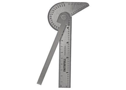 Faithfull Multi Purpose Angle Protractor 100mm (4in) Faithfull - RockBottom Northampton