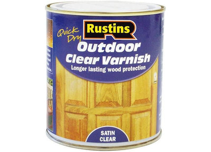 Rustins Exterior Varnish Satin 1 litre Rustins - RockBottom Nothampton