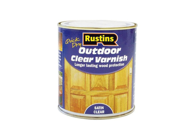 Rustins Exterior Varnish Satin 1 litre Rustins - RockBottom Nothampton