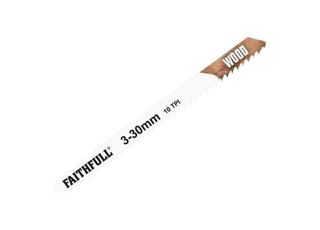 Faithfull Wood Jigsaw Blades Pack of 5 T101B Faithfull - RockBottom Northampton