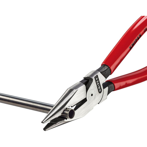 Knipex 08 21 185 SB Needle-Nose Combination Pliers plastic coated black atramentized, 185mm Draper - Town Tools