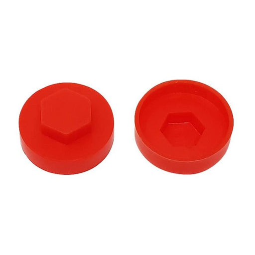 Forgefix TechFast Cover Cap Poppy Red 19mm (Pack 100) ForgeFix - RockBottom Northampton