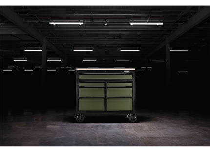 Draper BUNKER Workbench Roller Tool Cabinet, 7 Drawer, 41", Green 08221 Draper - Town Tools 