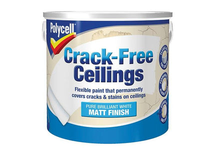 Polycell Crack-Free Ceilings Smooth Matt 2.5 litre Polycell - RockBottom Nothampton