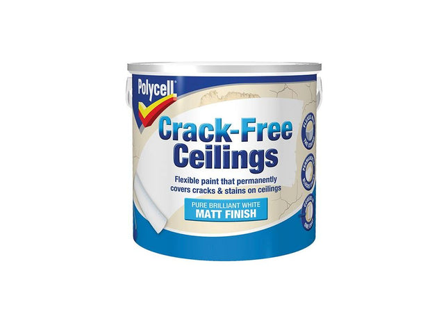 Polycell Crack-Free Ceilings Smooth Matt 2.5 litre Polycell - RockBottom Nothampton
