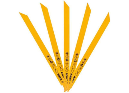 Dewalt Power Tools Bi-Metal Reciprocating Blade for Universal Use 305mm (Pack 5) DeWALT Power Tools - RockBottom Northampton