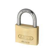 Abus Mechanical 65IB/50mm Brass Padlock Stainless Steel Shackle Carded ABUS Mechanical - RockBottom Northampton 