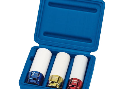 Draper HI-TORQ Wheel Nut Sockets for Alloy Wheels, 1/2" Sq. Dr. (3 Piece) Draper - Town Tools 