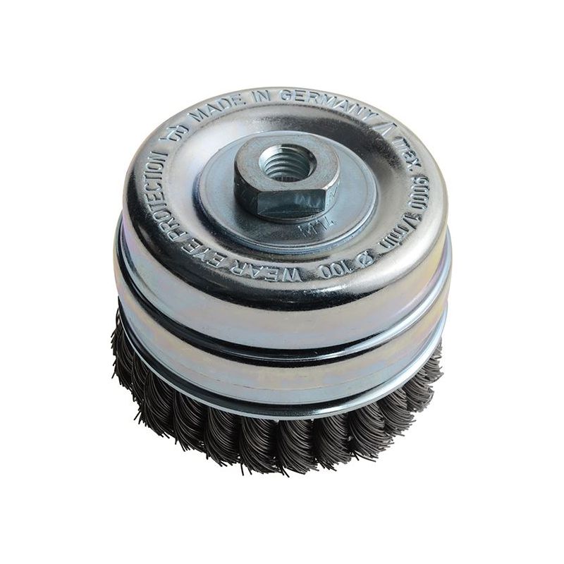 Lessmann Knot Cup Brush 100mm M14x2.0, 0.50 Steel Wire* Lessmann - RockBottom Northampton