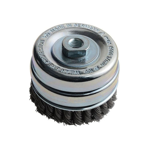 Lessmann Knot Cup Brush 100mm M14x2.0, 0.50 Steel Wire* Lessmann - RockBottom Northampton