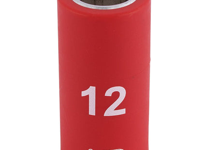 Draper Fully Insulated VDE Socket, 3/8" Sq. Dr., 12mm 31615 Draper - Town Tools 