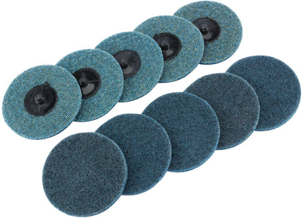 Draper Polycarbide Abrasive Pads, 75mm, Fine (Pack of 10) 75626 Draper - Town Tools 